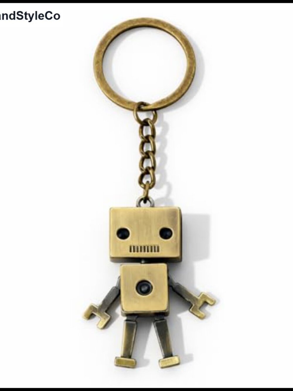 Robot Keychain Vintage Mechanical Key Ring Bag Charm for Women